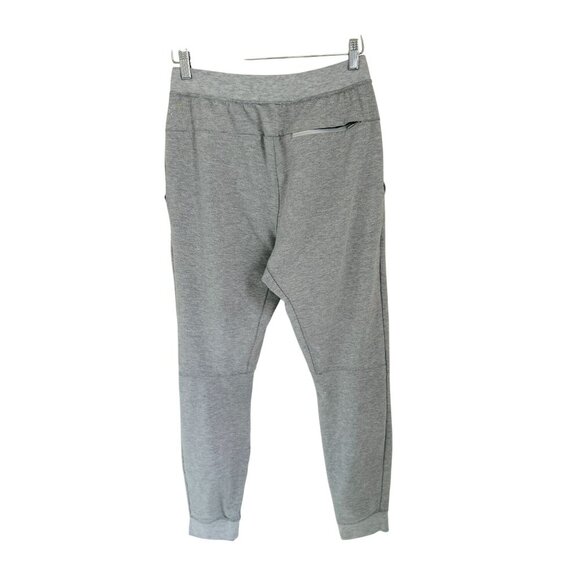 Lululemon Gray Jogger Sweatpants With Drawstring Waist & Back Zipper Pocket - Picture 5 of 9